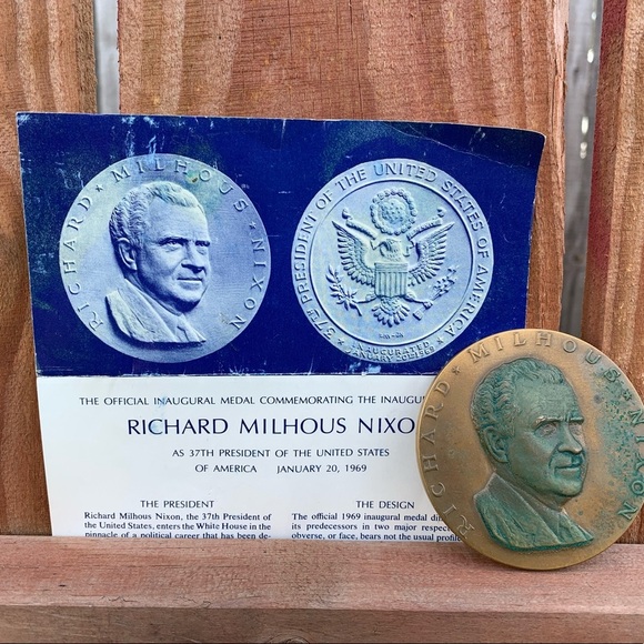 The official medal Richard Nixon inauguration 1969 - Picture 3 of 13